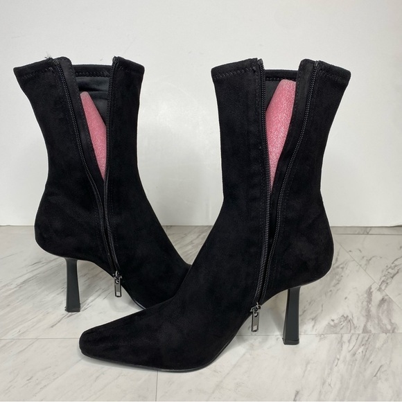 Steve Madden Vakay Black Sock Bootie 9M - Picture 6 of 13
